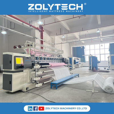 Κλειδώστε το ράψιμο συνεχούς κουβέρτας ZOLYTECH Μηχανή κουβέρτας στρώματος για κουβέρτες