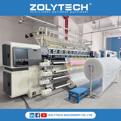 Μηχανή στρώσης στρωμάτων για στρώματα ZOLYTECH Multi Needle Shuttle Quilting Machine For Quilts